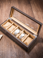 Watch Cases For Man Solid Wood 5-slot Watch Storage Box