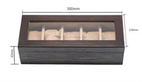 Watch Cases For Man Solid Wood 5-slot Watch Storage Box